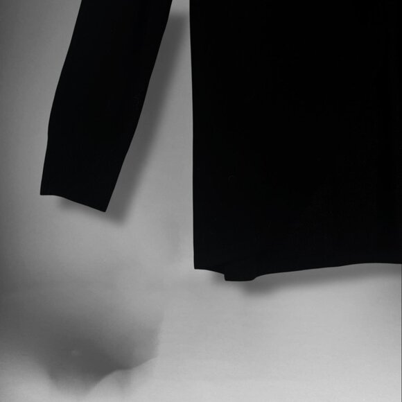 Ella Moss Black Cardigan Sweater Medium Knit Duster - Picture 3 of 5